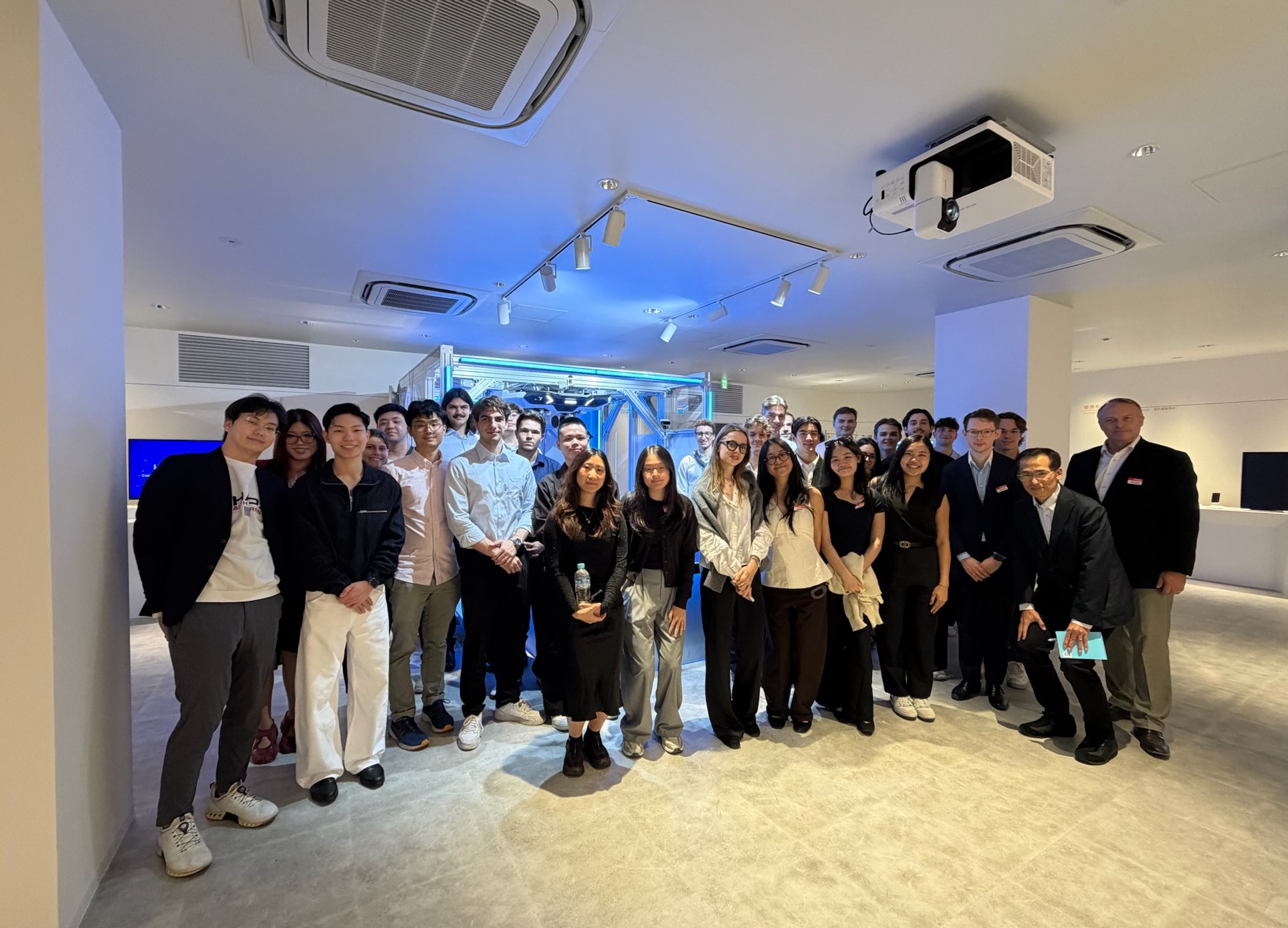Students visiting OMRON in Japan